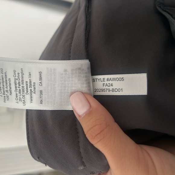 J.Crew 484 Slim Fit Tech Oxford Pants Men‎ 34 x 34 Gray NWT BX185 - Picture 13 of 13